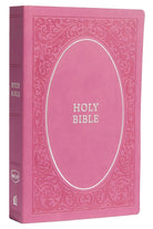 Cover image for NKJV, Holy Bible, Soft Touch Edition, Imitation Leather, Pink, Comfort Print, isbn: 9780785219521