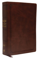 Cover image for NKJV Study Bible, Leathersoft, Brown, Comfort Print, isbn: 9780785220589