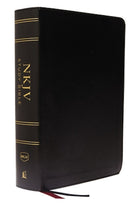 Cover image for NKJV Study Bible, Leathersoft, Black, Full-Color, Thumb Indexed, Comfort Print, isbn: 9780785220657