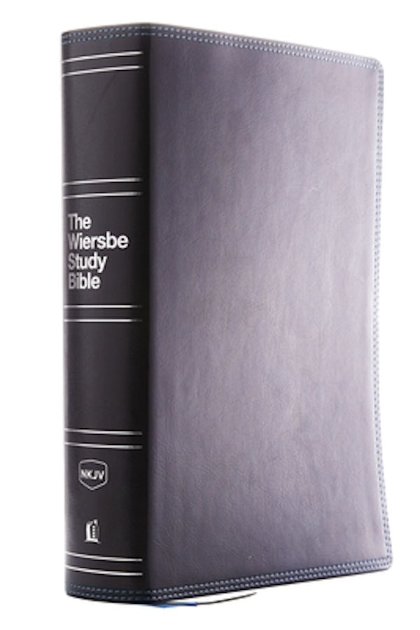 Cover image for Nkjv, Wiersbe Study Bible, Leathersoft, Black, Comfort Print, isbn: 9780785220985