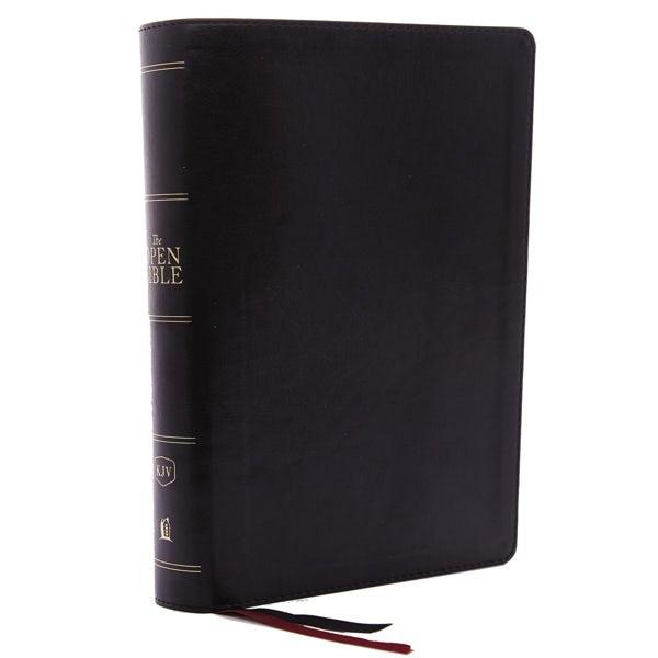 Cover image for The Kjv, Open Bible, Leathersoft, Black, Indexed, Red Letter Edition, Comfort Print, isbn: 9780785222972