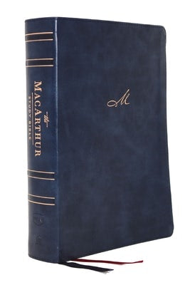 Cover image for Nkjv, MacArthur Study Bible, 2nd Edition, Leathersoft, Blue, Indexed, Comfort Print, isbn: 9780785223078