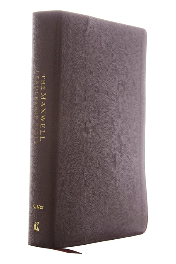Cover image for Niv, Maxwell Leadership Bible, 3rd Edition, Premium Bonded Leather, Burgundy, Comfort Print, isbn: 9780785223306
