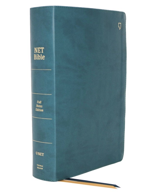 Cover image for Net Bible, Full-Notes Edition, Leathersoft, Teal, Indexed, Comfort Print, isbn: 9780785225102