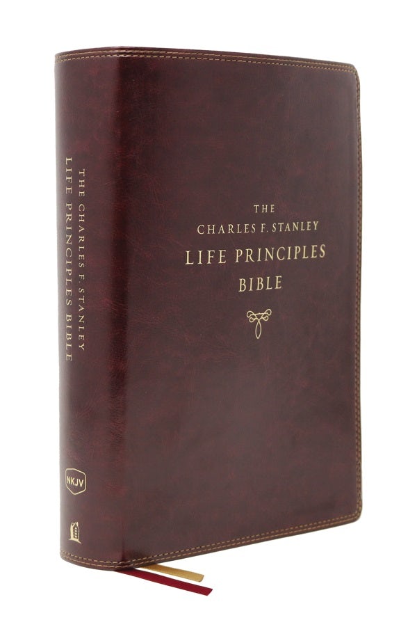 Cover image for Nkjv, Charles F. Stanley Life Principles Bible, 2nd Edition, Leathersoft, Burgundy, Comfort Print, isbn: 9780785225416