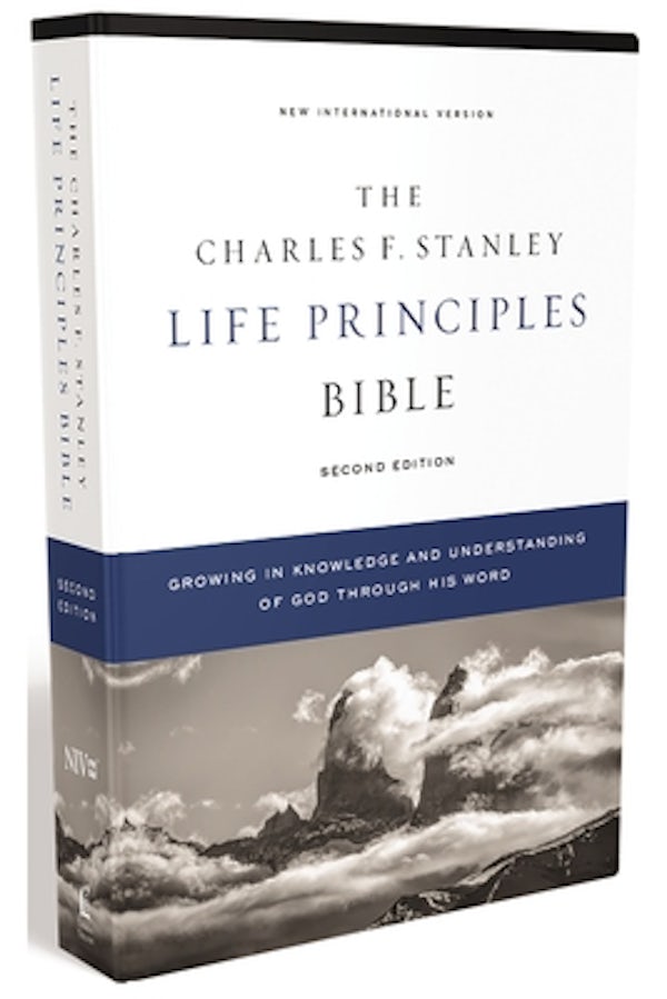 Cover image for Niv, Charles F. Stanley Life Principles Bible, 2nd Edition, Hardcover, Comfort Print, isbn: 9780785225560
