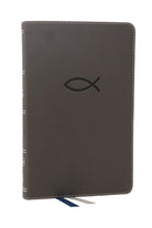 Cover image for Nkjv, Thinline Bible Youth Edition, Leathersoft, Gray, Red Letter Edition, Comfort Print, isbn: 9780785225782