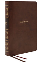 Cover image for Nkjv, Reference Bible, Classic Verse-By-Verse, Center-Column, Leathersoft, Brown, Indexed, Red Letter Edition, Comfort Print, isbn: 9780785229674