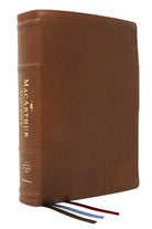 Cover image for Nasb, MacArthur Study Bible, 2nd Edition, Premium Goatskin Leather, Brown, Premier Collection, Comfort Print, isbn: 9780785230892