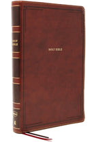 Cover image for Nkjv, Thinline Bible, Giant Print, Leathersoft, Brown, Thumb Indexed, Red Letter Edition, Comfort Print, isbn: 9780785231707