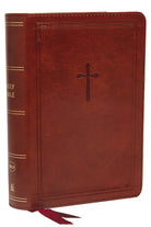 Cover image for Nkjv, Reference Bible, Compact, Leathersoft, Brown, Red Letter Edition, Comfort Print, isbn: 9780785233398