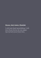 Cover image for NKJV Bible Journal - Hosea, Joel, Amos, Obadiah Softcover, isbn: 9780785236047