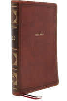 Cover image for Nkjv, Thinline Reference Bible, Large Print, Leathersoft, Brown, Red Letter Edition, Comfort Print, isbn: 9780785238430