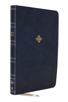 Cover image for Nkjv, Thinline Reference Bible, Large Print, Leathersoft, Blue, Red Letter Edition, Comfort Print, isbn: 9780785238447