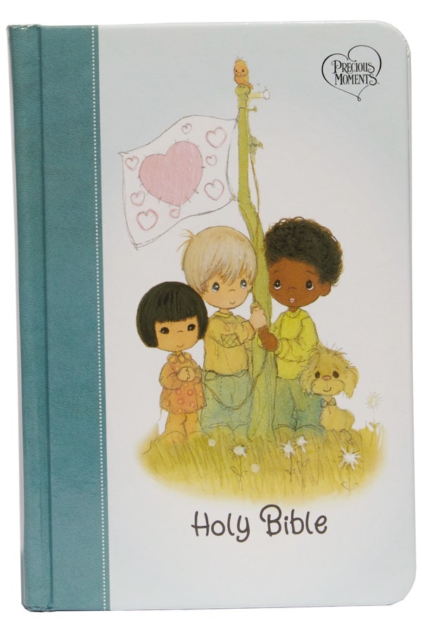 Cover image for Nkjv, Precious Moments Small Hands Bible, Teal, Hardcover, Comfort Print, isbn: 9780785238645