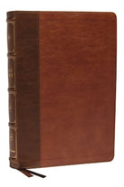 Cover image for KJV Holy Bible: Large Print Verse-By-Verse with Cross References, Brown Leathersoft, Comfort Print: King James Version (MacLaren Series), isbn: 9780785241942