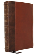 Cover image for Nkjv, Large Print Verse-By-Verse Reference Bible, MacLaren Series, Leathersoft, Brown, Comfort Print, isbn: 9780785242147