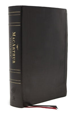 Cover image for Esv, MacArthur Study Bible, 2nd Edition, Genuine Leather, Black, Thumb Indexed, isbn: 9780785247050