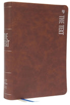 Cover image for The Text Bible: Uncover the Message Between God, Humanity, and You (Net, Brown Leathersoft, Comfort Print), isbn: 9780785248170