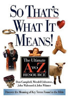 Cover image for So That's What It Means!, isbn: 9780785252528