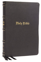 Cover image for KJV Holy Bible: Large Print Thinline, Black Genuine Leather, Red Letter, Comfort Print: King James Version, isbn: 9780785253488