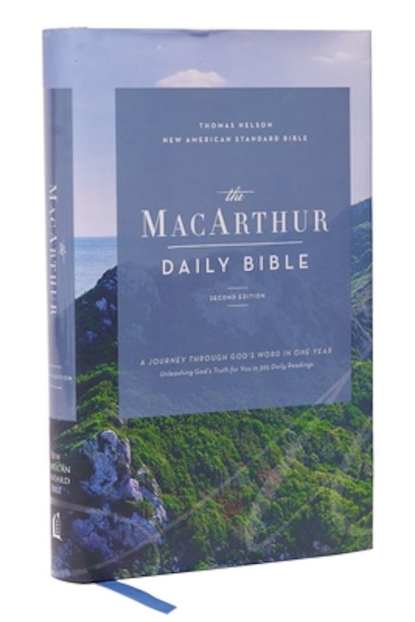 Cover image for Nasb, MacArthur Daily Bible, 2nd Edition, Hardcover, 1995 Text, Comfort Print, isbn: 9780785257639