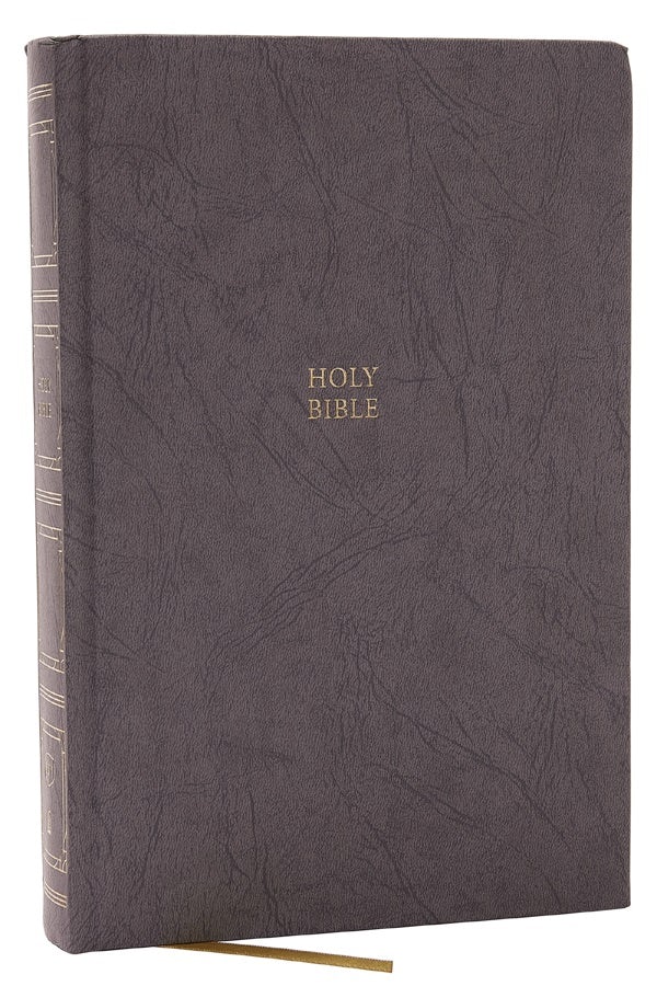 Cover image for KJV Holy Bible: Paragraph-Style Large Print Thinline with 43,000 Cross References, Gray Hardcover, Red Letter, Comfort Print: King James Version, isbn: 9780785290308