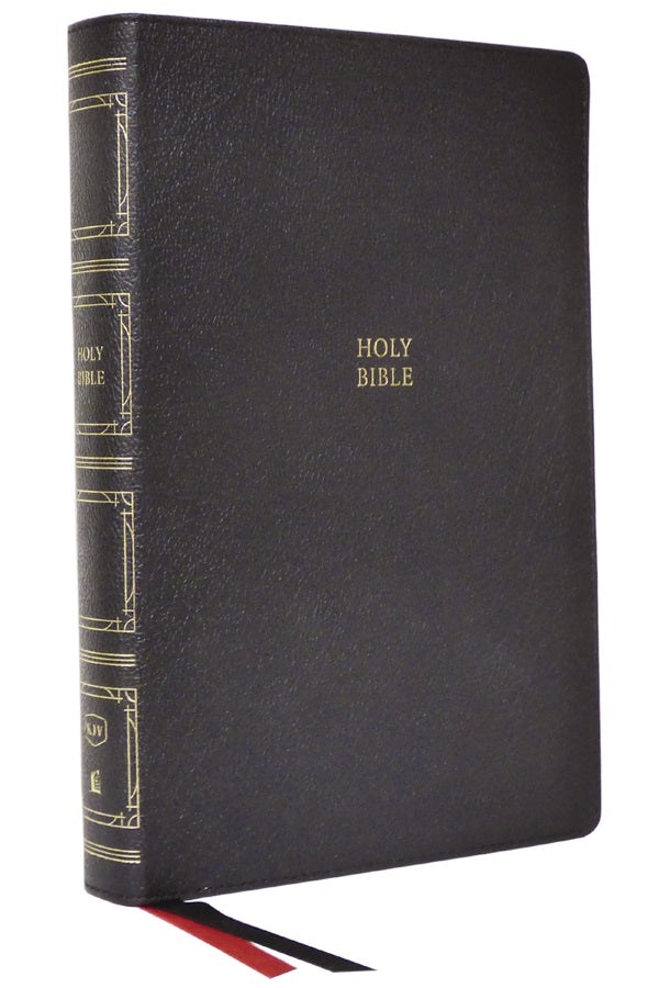 Cover image for KJV Holy Bible: Paragraph-Style Large Print Thinline with 43,000 Cross References, Black Genuine Leather, Red Letter, Comfort Print (Thumb Indexed): King James Version, isbn: 9780785290360
