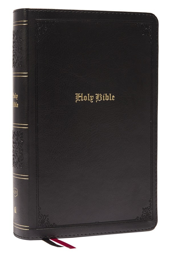Cover image for KJV Holy Bible: Large Print Single-Column with 43,000 End-Of-Verse Cross References, Black Leathersoft, Personal Size, Red Letter, Comfort Print: King James Version, isbn: 9780785291039