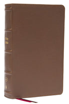Cover image for KJV Holy Bible: Large Print Single-Column with 43,000 End-Of-Verse Cross References, Brown Genuine Leather, Personal Size, Red Letter, Comfort Print: King James Version, isbn: 9780785291152
