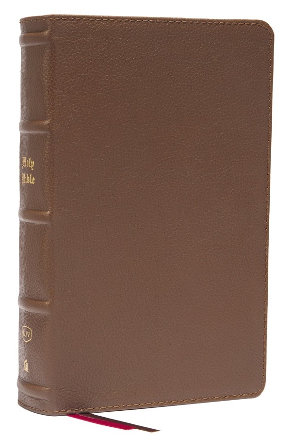 Cover image for KJV Holy Bible: Large Print Single-Column with 43,000 End-Of-Verse Cross References, Brown Genuine Leather, Personal Size, Red Letter, Comfort Print: King James Version, isbn: 9780785291152