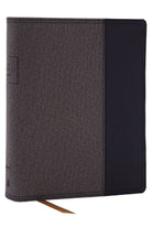 Cover image for The Prayer Bible: Pray God's Word Cover to Cover (Nkjv, Black/Gray Leathersoft, Red Letter, Comfort Print), isbn: 9780785291190