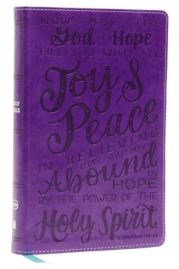 Cover image for Nkjv, Holy Bible for Kids, Verse Art Cover Collection, Leathersoft, Purple, Comfort Print, isbn: 9780785291480