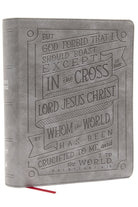 Cover image for Nkjv, Journal Reference Edition Bible, Verse Art Cover Collection, Leathersoft, Gray, Red Letter, Comfort Print, isbn: 9780785291497