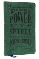 Cover image for Nkjv, Thinline Youth Edition Bible, Verse Art Cover Collection, Leathersoft, Green, Red Letter, Comfort Print, isbn: 9780785291510