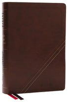 Cover image for Nkjv, Word Study Reference Bible, Leathersoft, Brown, Red Letter, Thumb Indexed, Comfort Print, isbn: 9780785292845
