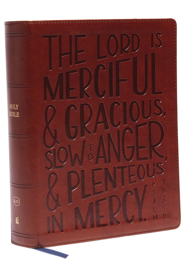 Cover image for Kjv, Journal Reference Edition Bible, Verse Art Cover Collection, Brown Leathersoft, Red Letter, Comfort Print, isbn: 9780785292951