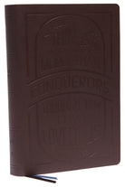 Cover image for KJV Holy Bible: Large Print with 53,000 Cross References, Brown Genuine Leather, Red Letter, Comfort Print: King James Version (Verse Art Cover Collection), isbn: 9780785293255
