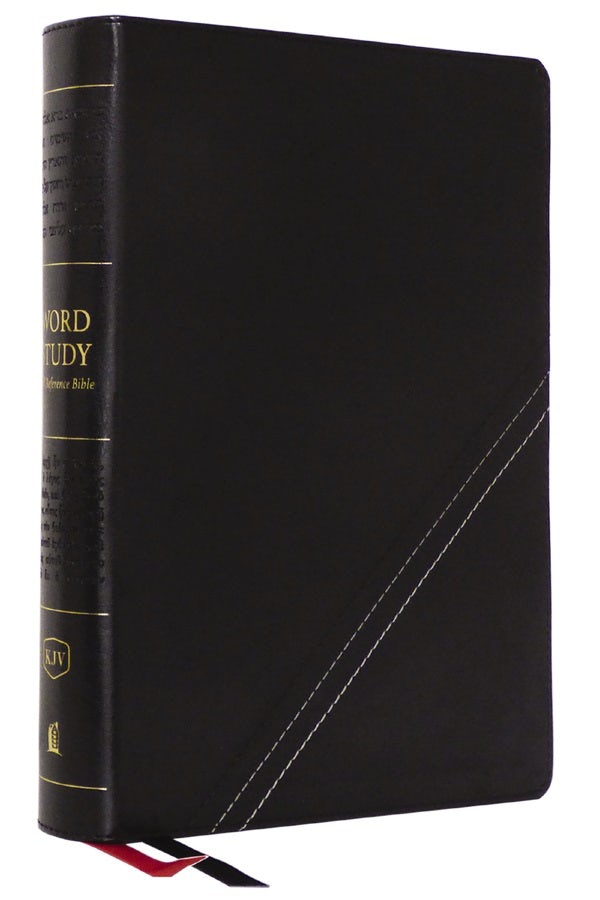Cover image for Kjv, Word Study Reference Bible, Leathersoft, Black, Red Letter, Comfort Print, isbn: 9780785294917