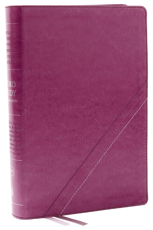 Cover image for Kjv, Word Study Reference Bible, Leathersoft, Pink, Red Letter, Comfort Print, isbn: 9780785294948