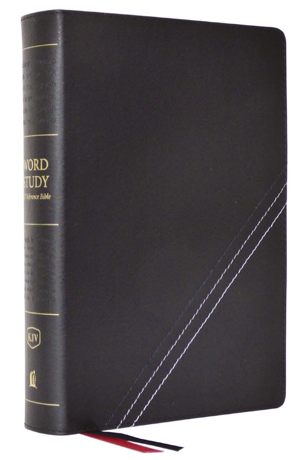 Cover image for Kjv, Word Study Reference Bible, Bonded Leather, Black, Red Letter, Comfort Print, isbn: 9780785294955
