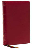 Cover image for KJV Holy Bible: Large Print Single-Column with 43,000 End-Of-Verse Cross References, Red Goatskin Leather, Premier Collection, Personal Size, Thumb Indexed: King James Version, isbn: 9780785295174