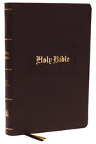 Cover image for KJV Holy Bible: Large Print with 53,000 Center-Column Cross References, Brown Leathersoft, Red Letter, Comfort Print (Thumb Indexed): King James Version, isbn: 9780785296317