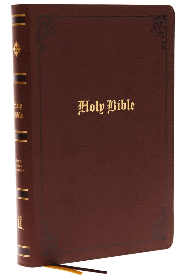 Cover image for KJV Holy Bible: Large Print with 53,000 Center-Column Cross References, Brown Bonded Leather, Red Letter, Comfort Print: King James Version, isbn: 9780785296324