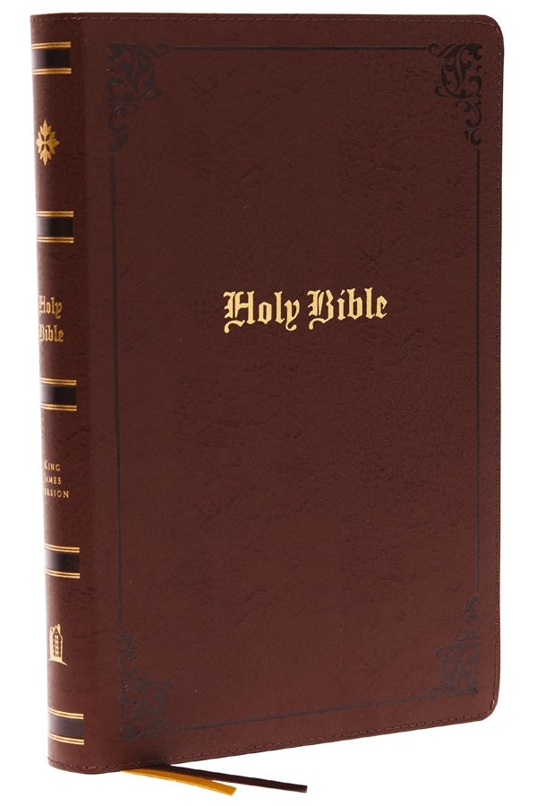 Cover image for KJV Holy Bible: Large Print with 53,000 Center-Column Cross References, Brown Bonded Leather, Red Letter, Comfort Print (Thumb Indexed): King James Version, isbn: 9780785296331