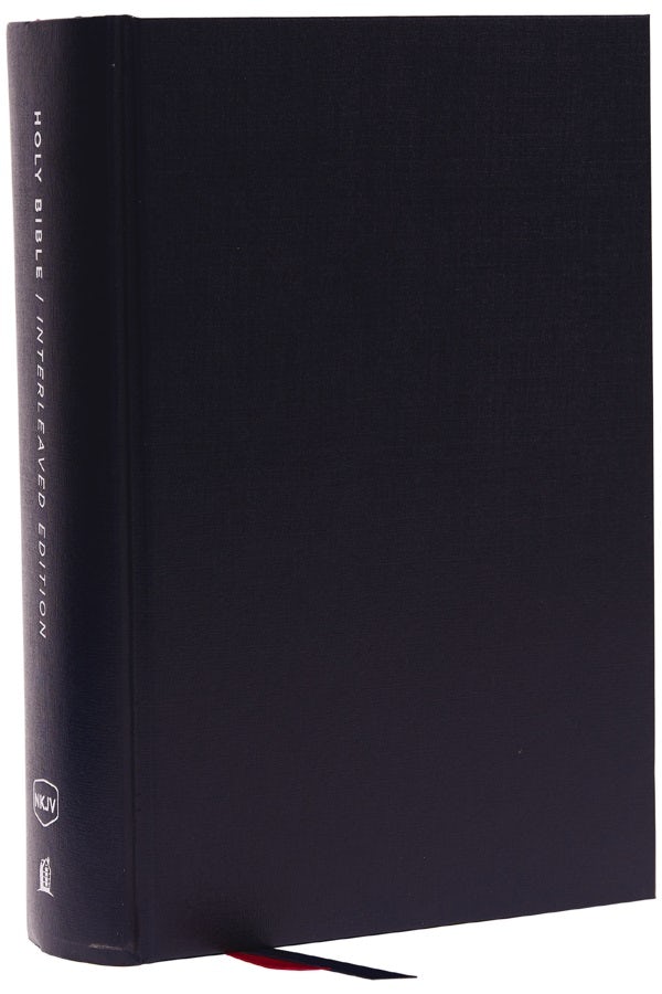 Cover image for Nkjv, Interleaved Bible, Journal Edition, Hardcover, Blue, Red Letter, Comfort Print, isbn: 9780785296348