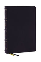 Cover image for Nkjv, Large Print Thinline Reference Bible, Blue Letter, MacLaren Series, Leathersoft, Black, Comfort Print, isbn: 9780785297390