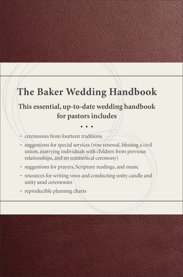 Cover image for The Baker Wedding Handbook, isbn: 9780801019678