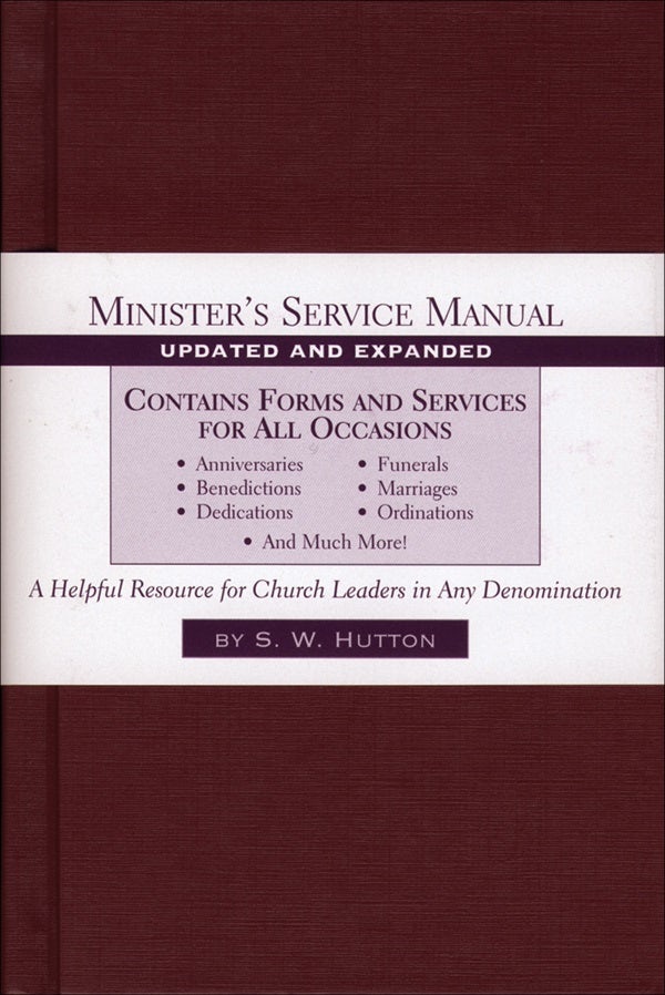 Cover image for Minister's Service Manual, isbn: 9780801091667