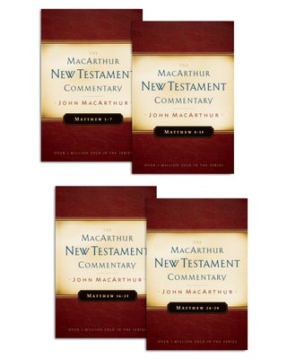 Cover image for Matthew 1-28 MacArthur New Testament Commentary Four Volume Set, isbn: 9780802408198